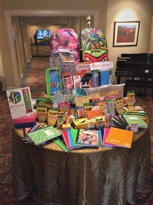 Residents support Fill-A-Book-Bag Donation Drive in Glen Cove, NY