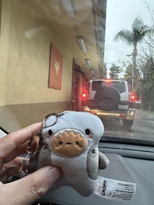 Tayto in the drive thru on a rainy day