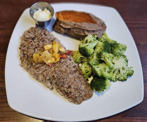 Pecan Crusted Snapper