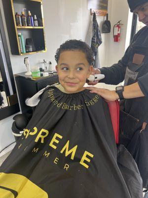 My son loves getting his cut here.