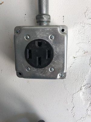 EV NEMA 14-50 Outlet.