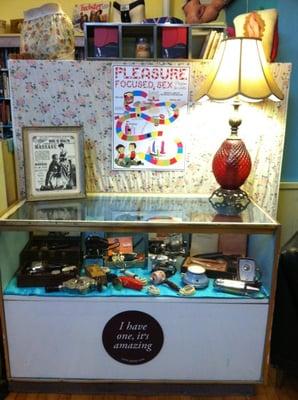 The latest addition to the CSPH! The antique vibes display case!