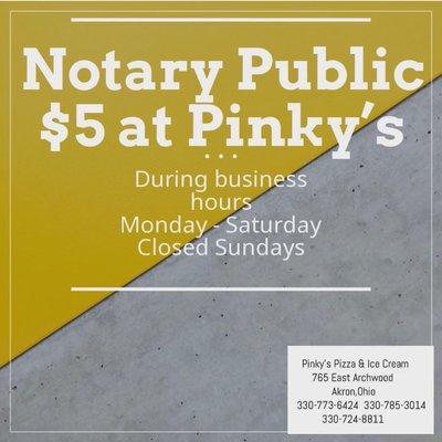 We do notary all day