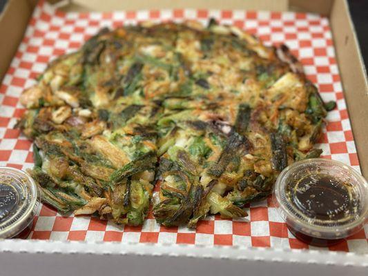 Seafood pancake