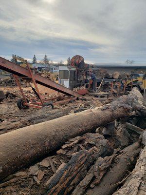 All Seasons Firewood's crew hard at work.