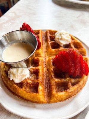 Tres leche waffle