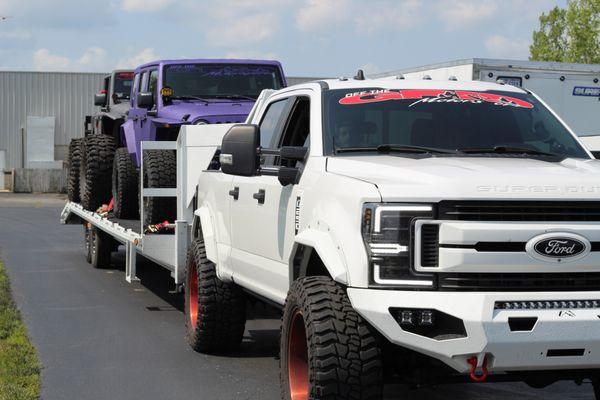 Jeeps on Trailer