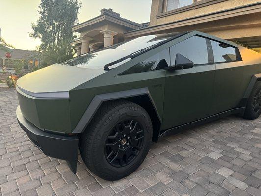 Avery OD Green Matte vinyl wrap with ceramic coating