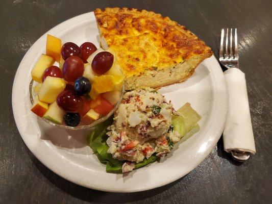 Crab quiche