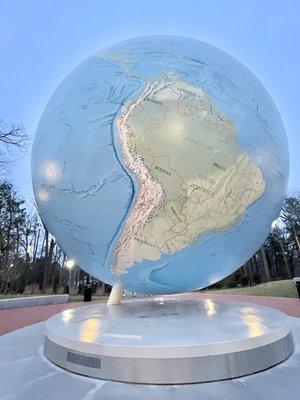 Babson Globe World's 2nd Largest Rotating Globe