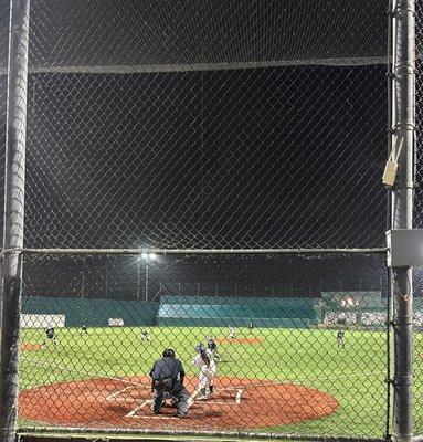 View of one of the fields from the seats