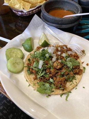 Chorizo taco