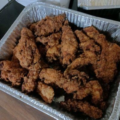 Tenders cooked in OLD grease.