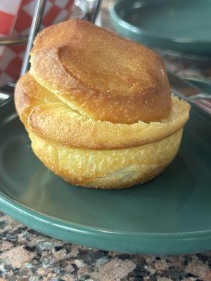 Homemade bread and marmalade butter