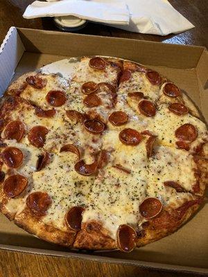 Pepperoni and Cheese Pizza!