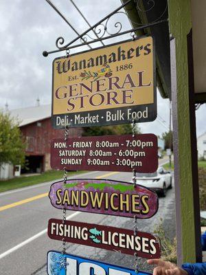 Front porch wanamakers general store