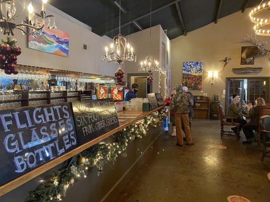 Indoor bar area