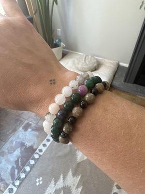 Mala beads chosen by Sarita after the reading