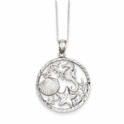 Sterling Silver Sea Life Necklace.