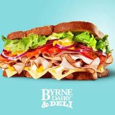 This is what Byrne Dairy is showing on billboards and its website.  My sandwich (minus onions) tells quite a different tale.