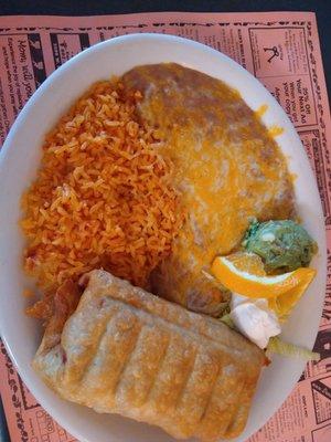 Ground beef chimi dinner.