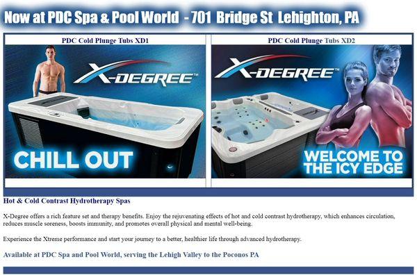 PDC Cold & Hot Plunge Tubs at PDC Spa & Pool World.