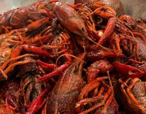 Crawfish during crawfish season