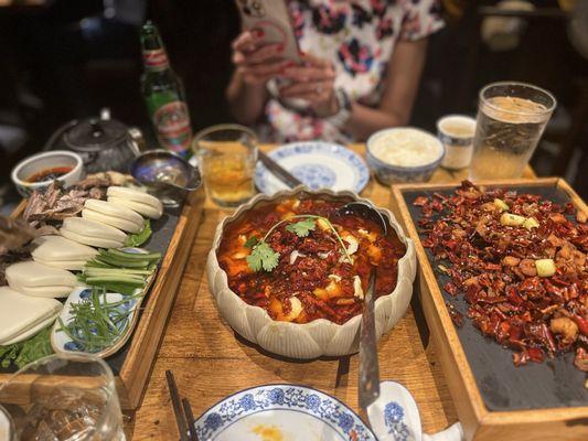 Fish fillet stew in red chili sauce, Lazi Chicken