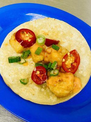 Bang bang shrimp taco