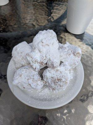 Complimentary beignets