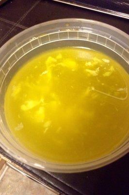 Not the worst egg drop soup I've ever had. . . oh, wait, YES IT IS THE WORST I'VE EVER HAD.