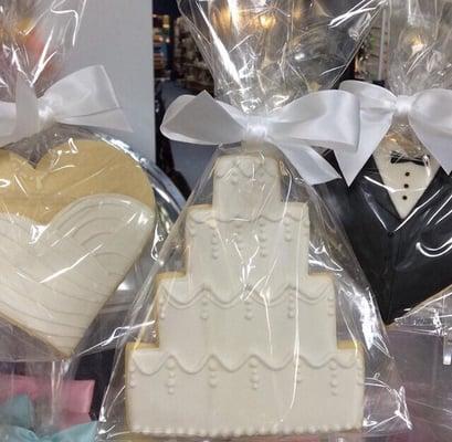 Custom cookie favors can be ordered for showers & parties.