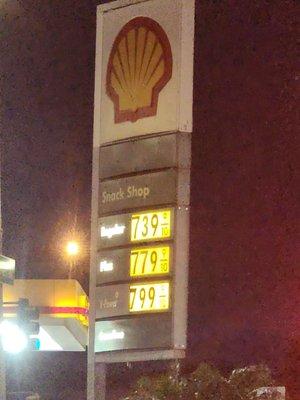 Gas prices as of 2-14-23