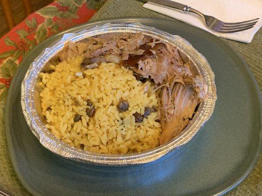 Peril with Yellow Rice & Beans