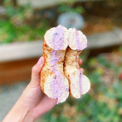 french toast with blueberry cream cheese