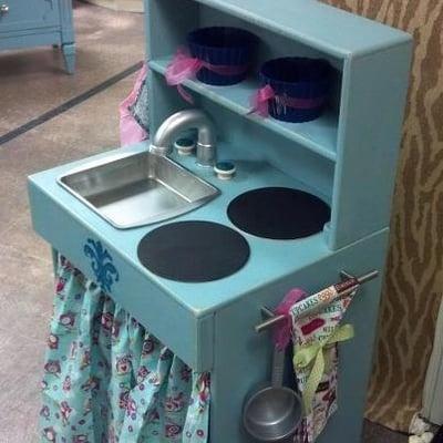 Super cute play kitchen!