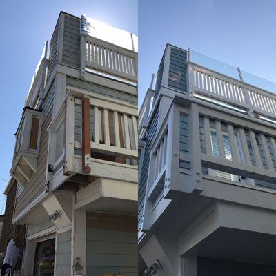 Before and after exterior