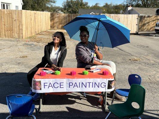 Fall Festival face painting!