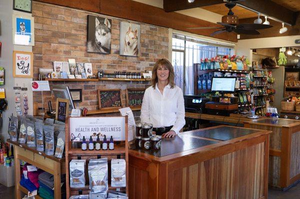 Owner and founder, Heidi Hill behind the counter