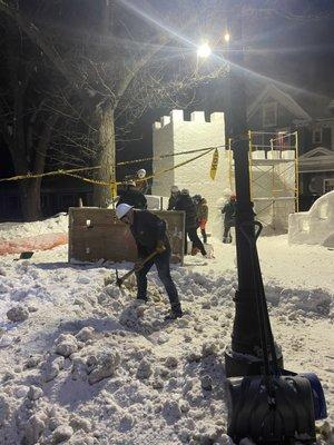 Michigan Tech winter carnival prep