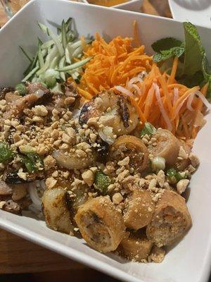 Chicken and shrimp vermicelli