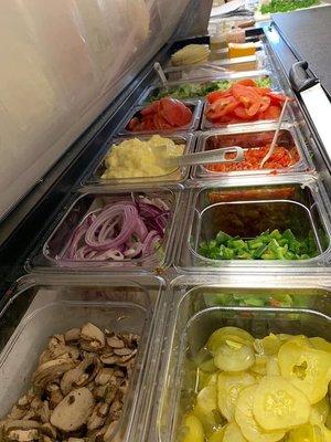 Make your sandwich colorful with these fresh toppings!