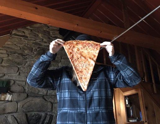 Pizza as big as your face