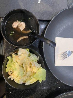 Soup and salad