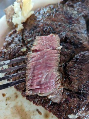 Beautiful medium rare steak