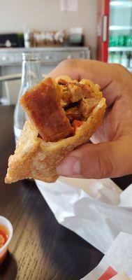 Sausage, peppers and onions empanada