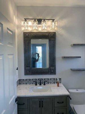 Bathroom remodel done by Juseph, a wonderful End Result Contractor