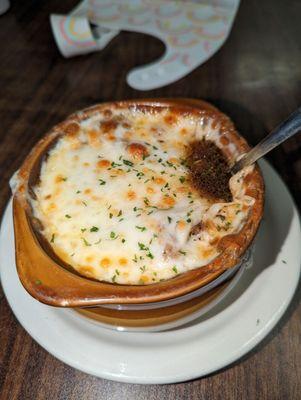 French Onion Soup....so cheesy