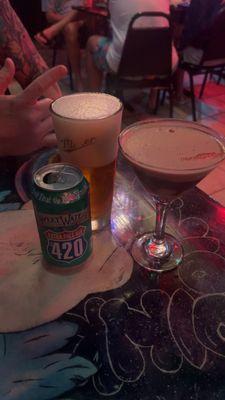 Espresso martini & 420 Beer