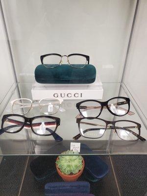 A selection of designer glasses and sunglasses available at our Long Beach location.